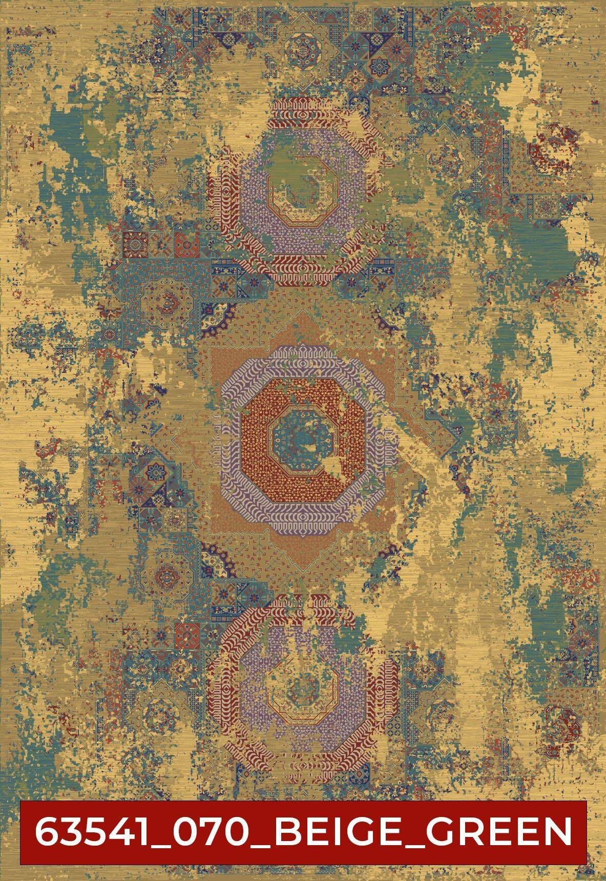 Modern Orientteppich 200x300 cm Multicolor "EINZELSTÜCK" – Bild 1