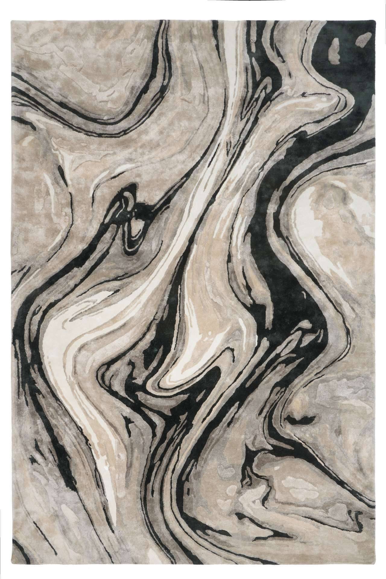 Moderner Teppich BLUR BLACK – Bild 1