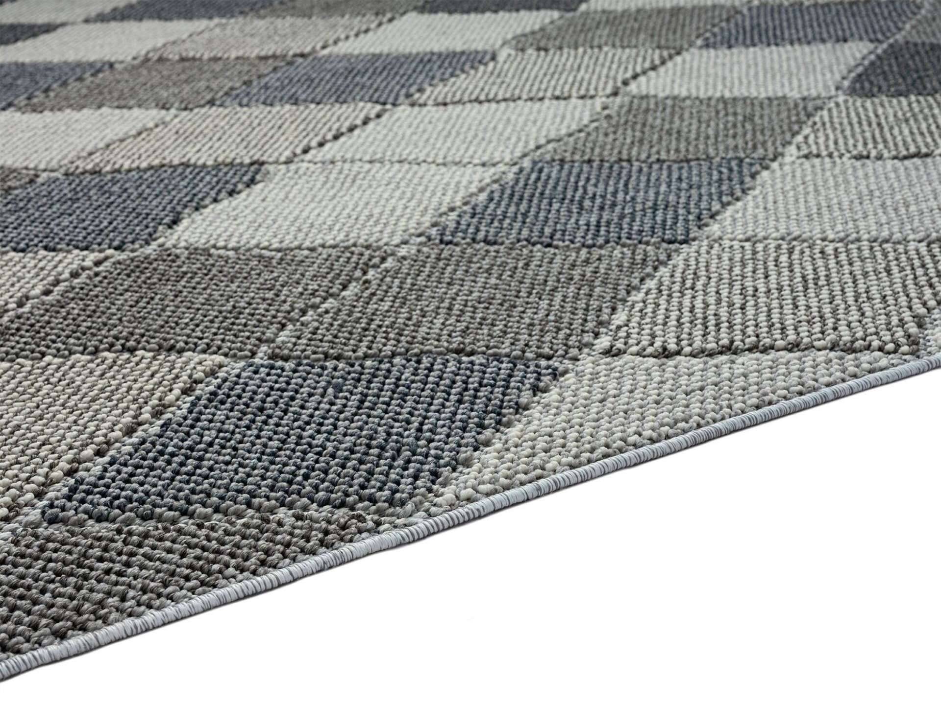 Trevi 6831-223-020 In und Outdoor Teppich Modern Rauten Grau – Bild 7