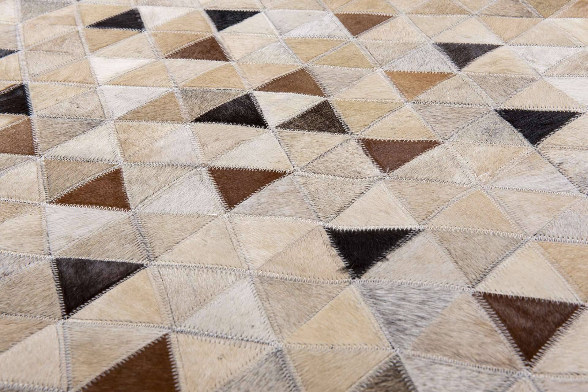 Teppich Leder Kobe Design-0021 handgearbeitet – Bild 5