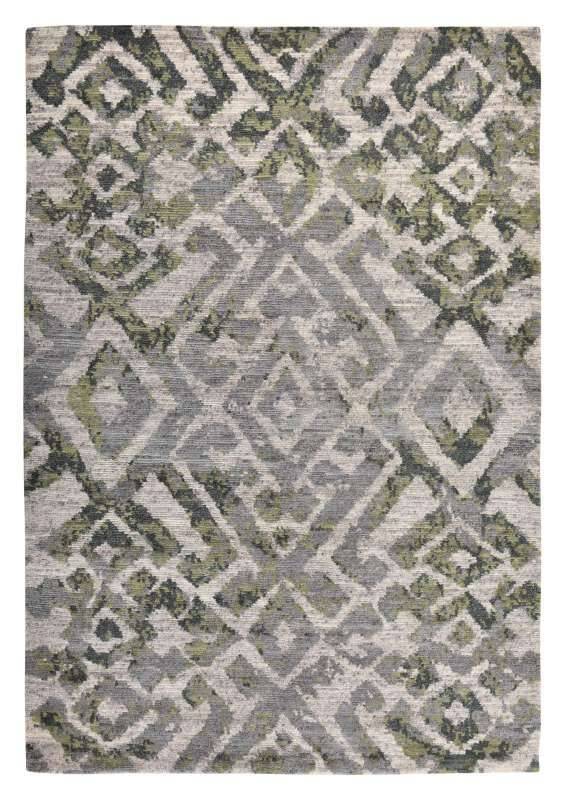 Nepal Teppich Dumbo 170x240cm Teppich Handgeknüpft grün