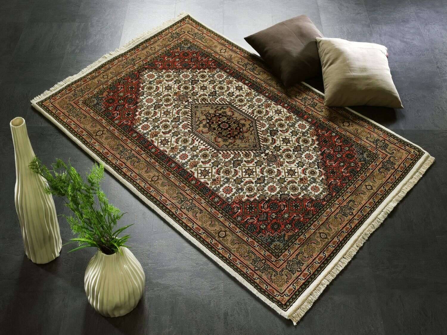 Orientteppich Himla Bidjar Handgeknüpft Teppich Natur Schurwolle – Bild 5