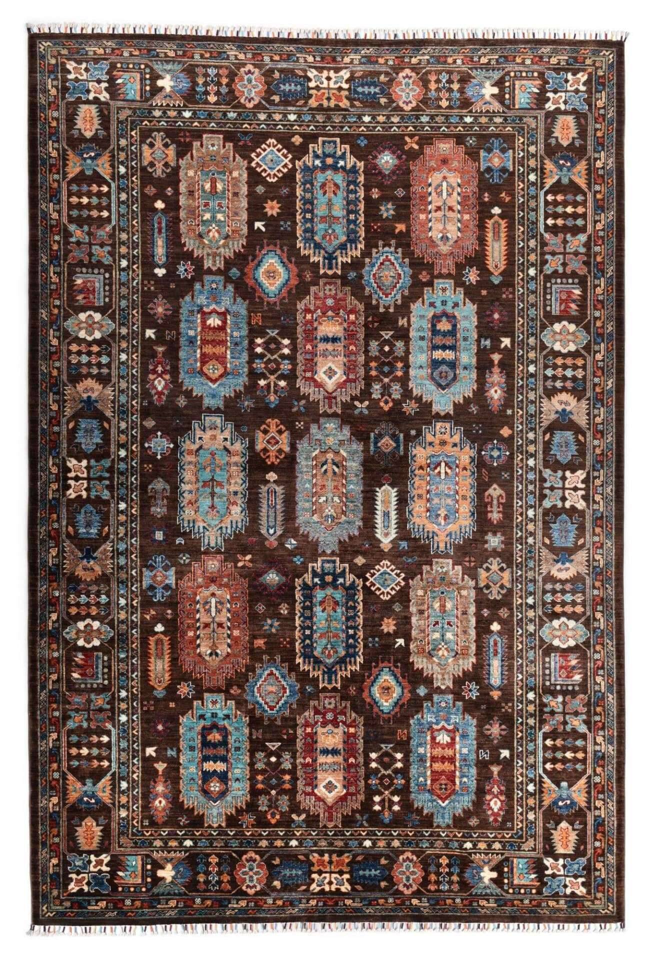 Kandashah Ziegler Teppich ca: 210 x 314 cm Orient Teppich aus Pakistan – Bild 1