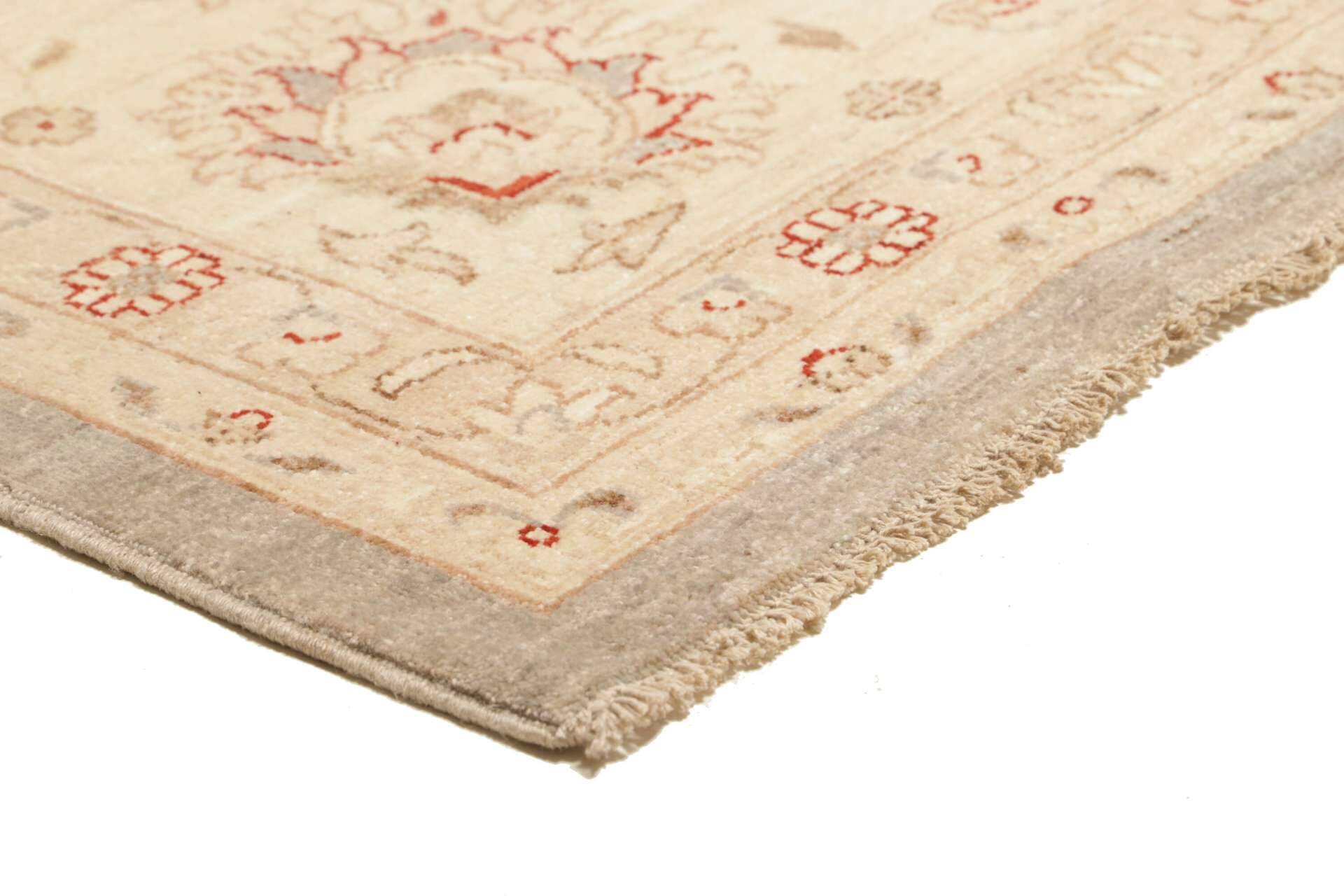 Teppich Ziegler 307 x 420 cm Orientteppich beige Handgeknüpft Schurwolle – Bild 6