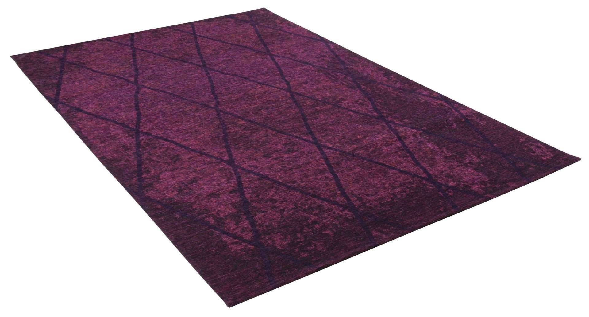 Teppich Fine Lines berry Flachgewebe Flurteppich – Bild 6