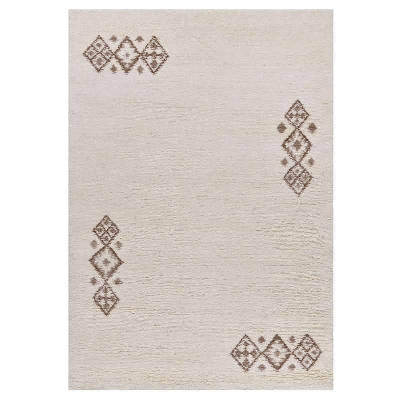 Taza Royal 609-997 Berber Teppich blanc 16/16 double