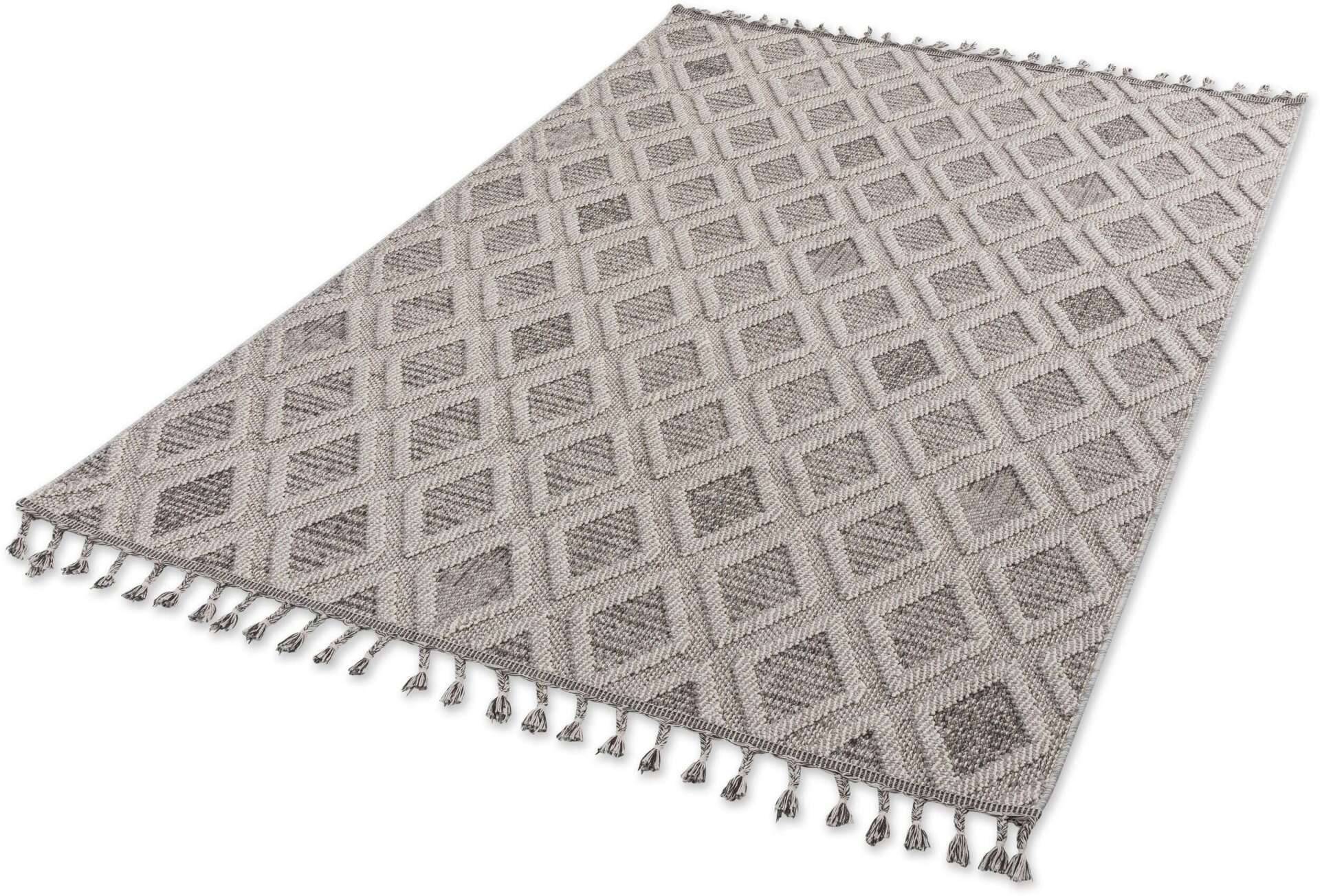 Trevi 6831-222-042 In und Outdoor Teppich Modern Rauten Boho – Bild 2