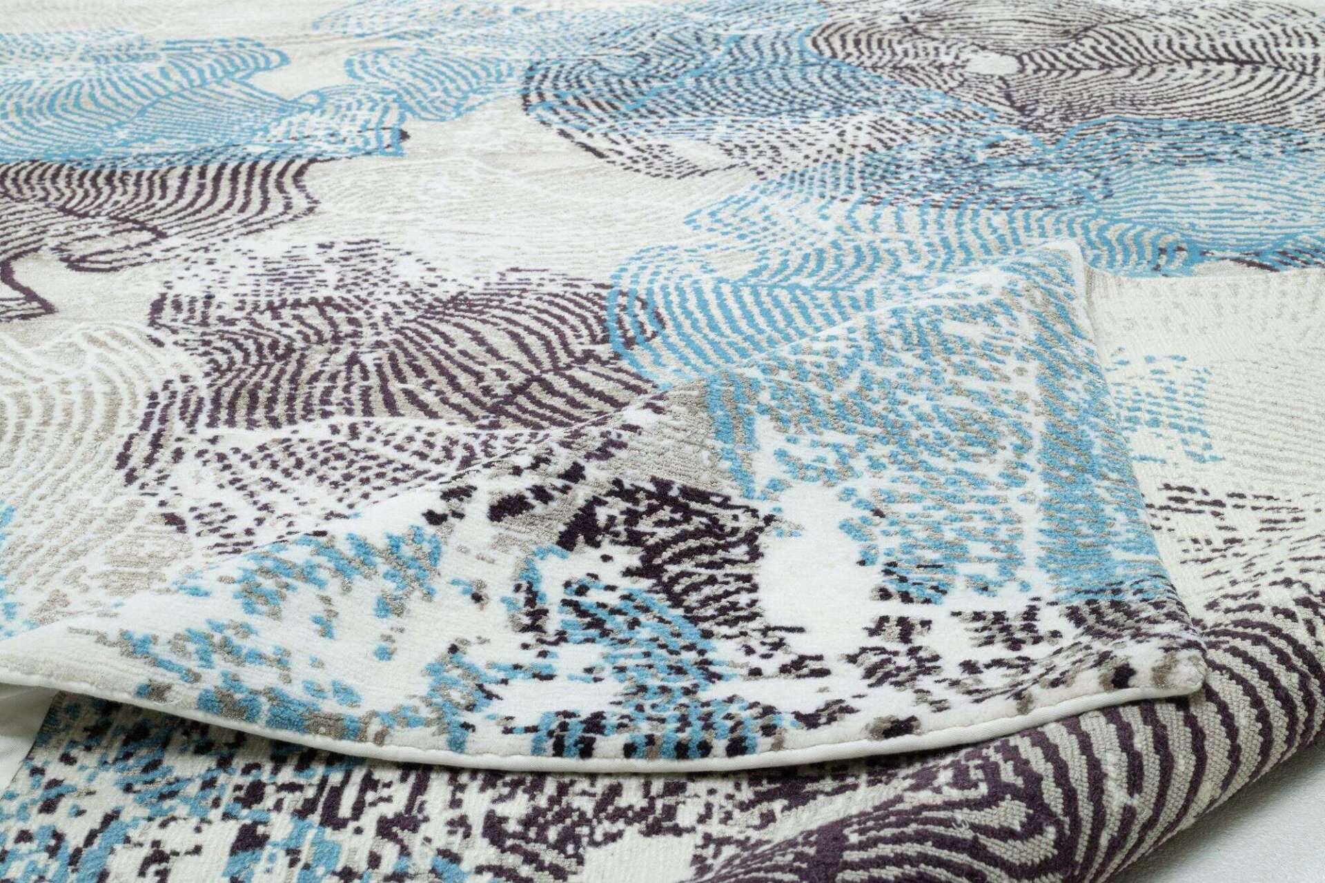 Nepal Teppich Jabu Silk 60 Wolle Seide Design Teppich 245x302cm – Bild 2