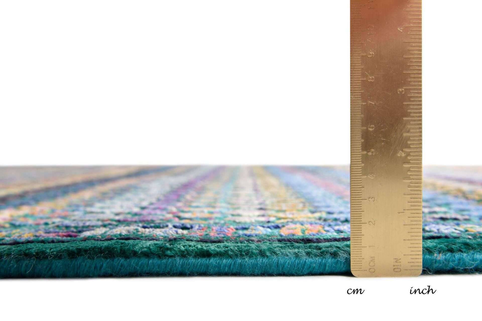 Design Teppich New Chapter 170x240cm Handgeknüpft Viskose Mir Modern grün – Bild 5