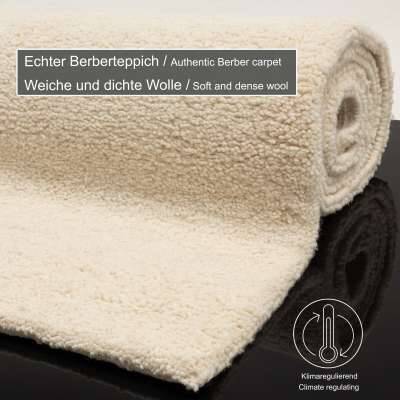 Handgeknüpfter Berber Teppich Hadj aus Marokko Schurwolle