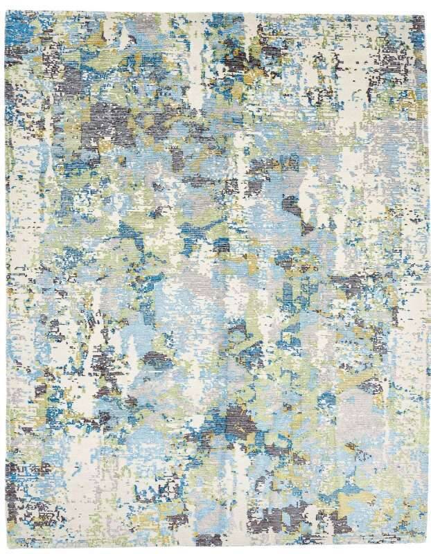Nepal Teppich Rib Eye Silk 60 Wolle Seide Design Unikat 243x307cm
