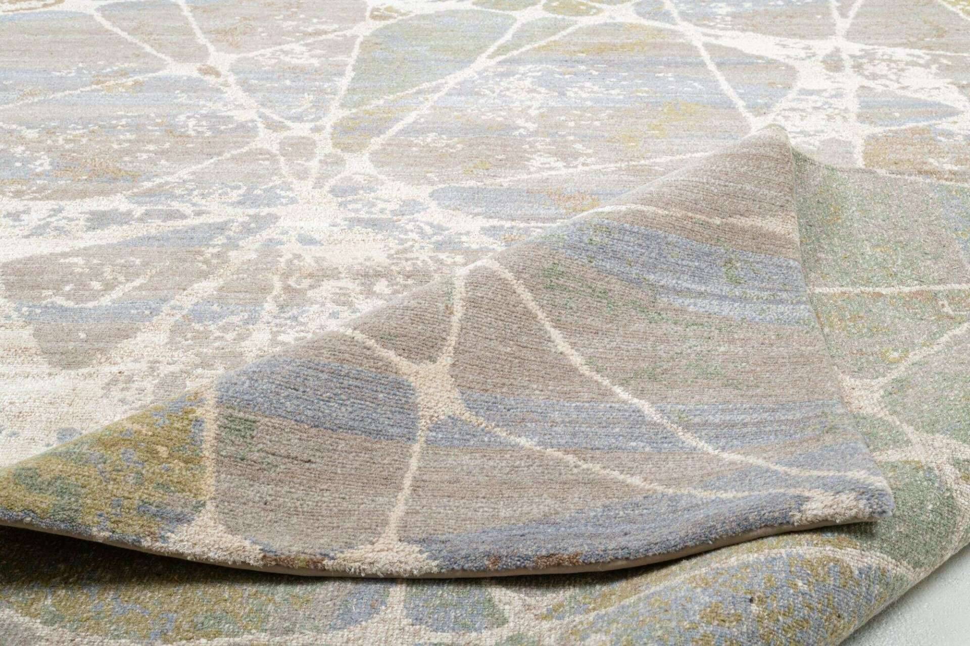 Nepal Teppich Jabu Silk 60 Wolle Seide Design Teppich 248x312cm – Bild 4