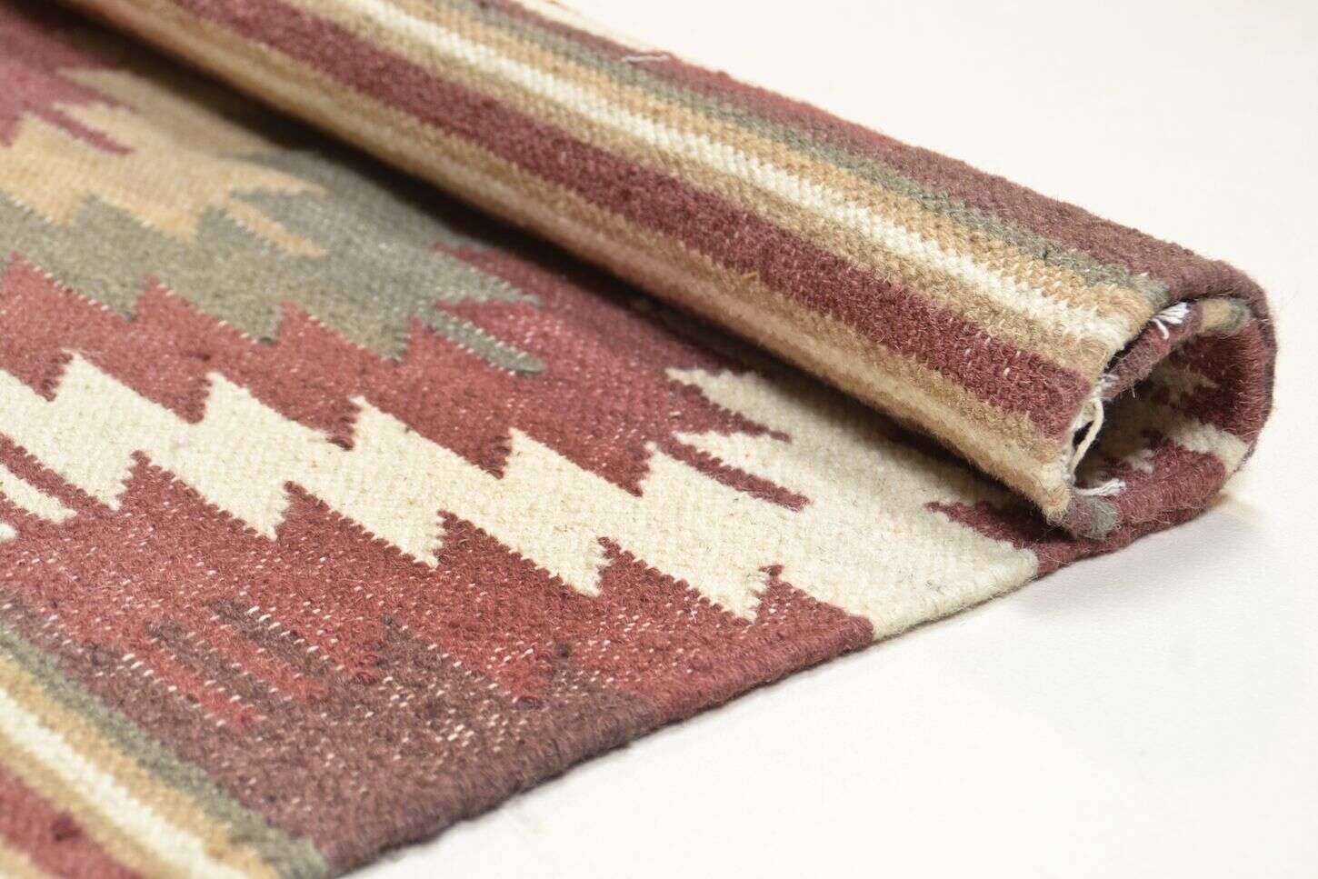 Vintage Kelim Teppich Wollteppich Naturteppich Handgewebt – Bild 3