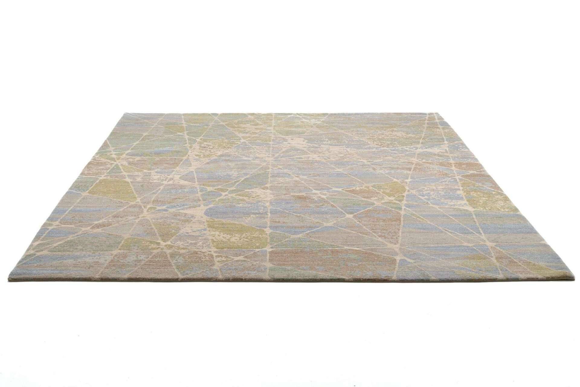 Nepal Teppich Jabu Silk 60 Wolle Seide Design Teppich 248x312cm – Bild 2