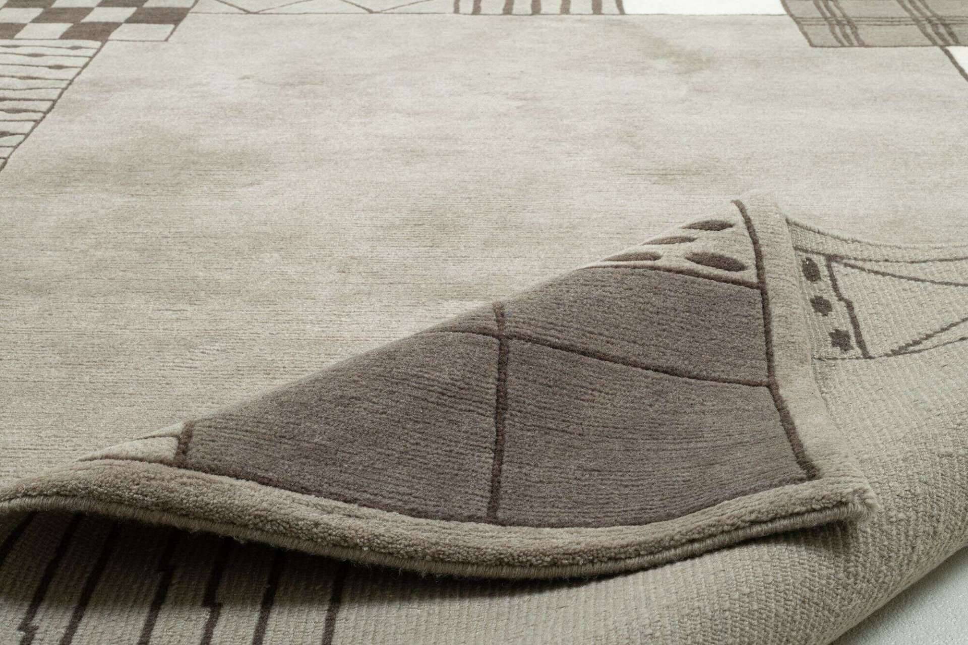 Nepal Teppich Baktapur Elegance Design Handgeknüpft 161x236 cm – Bild 3