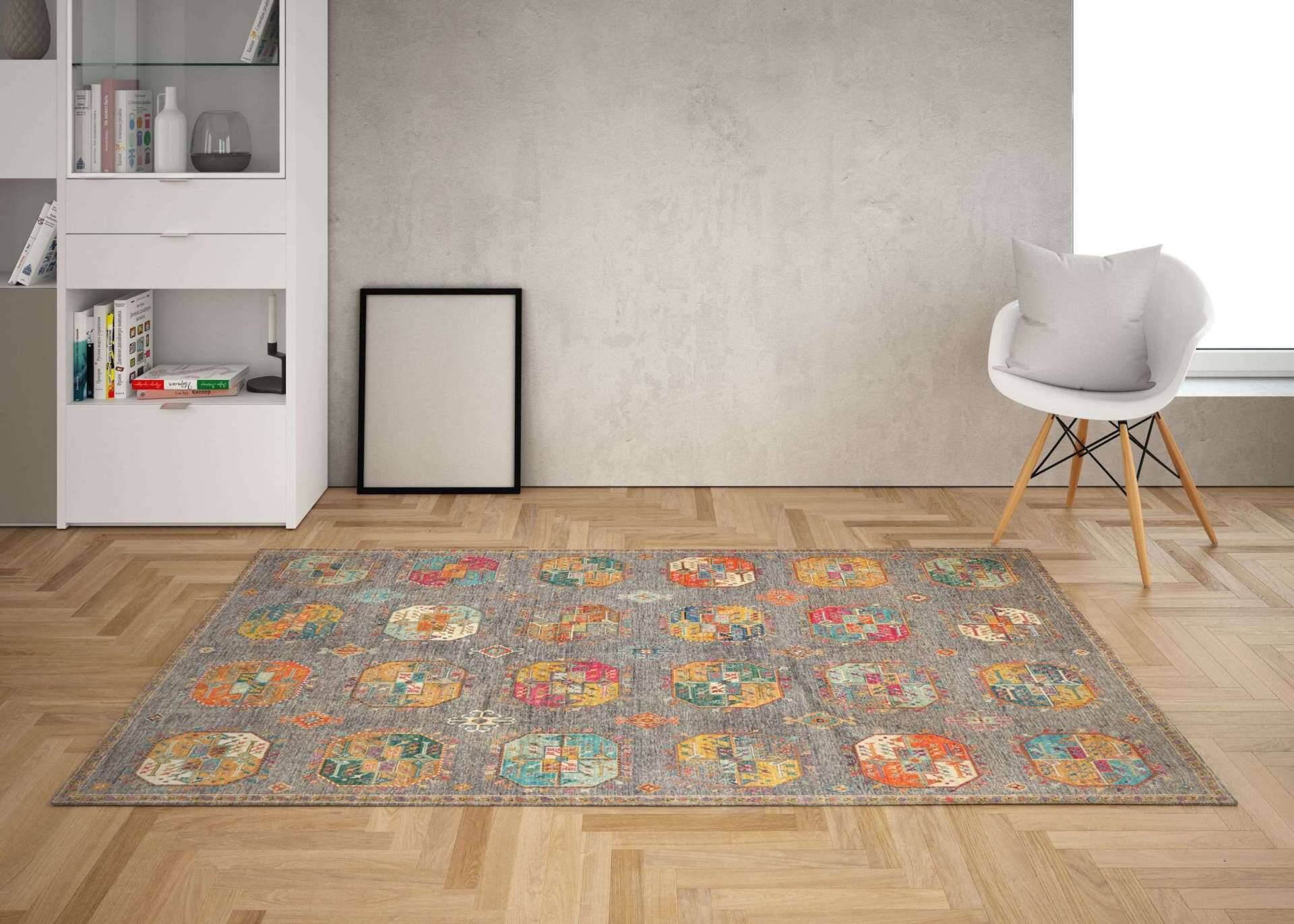 Ziegler Teppich 247x327 cm Orientteppich multi Handgeknüpft Wolle – Bild 3