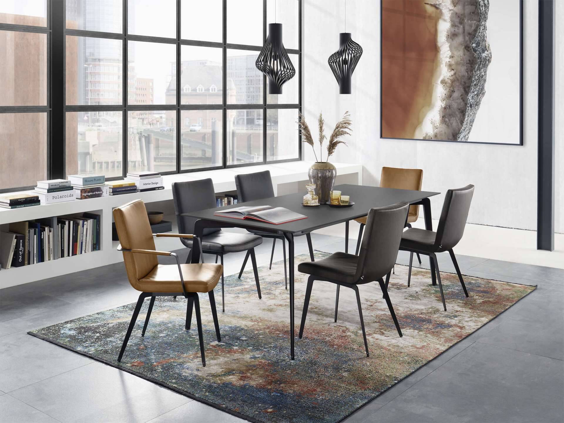 LUXURY FOUR Moderner Design Teppich mit farbbrillanter Modalfaser – Bild 5