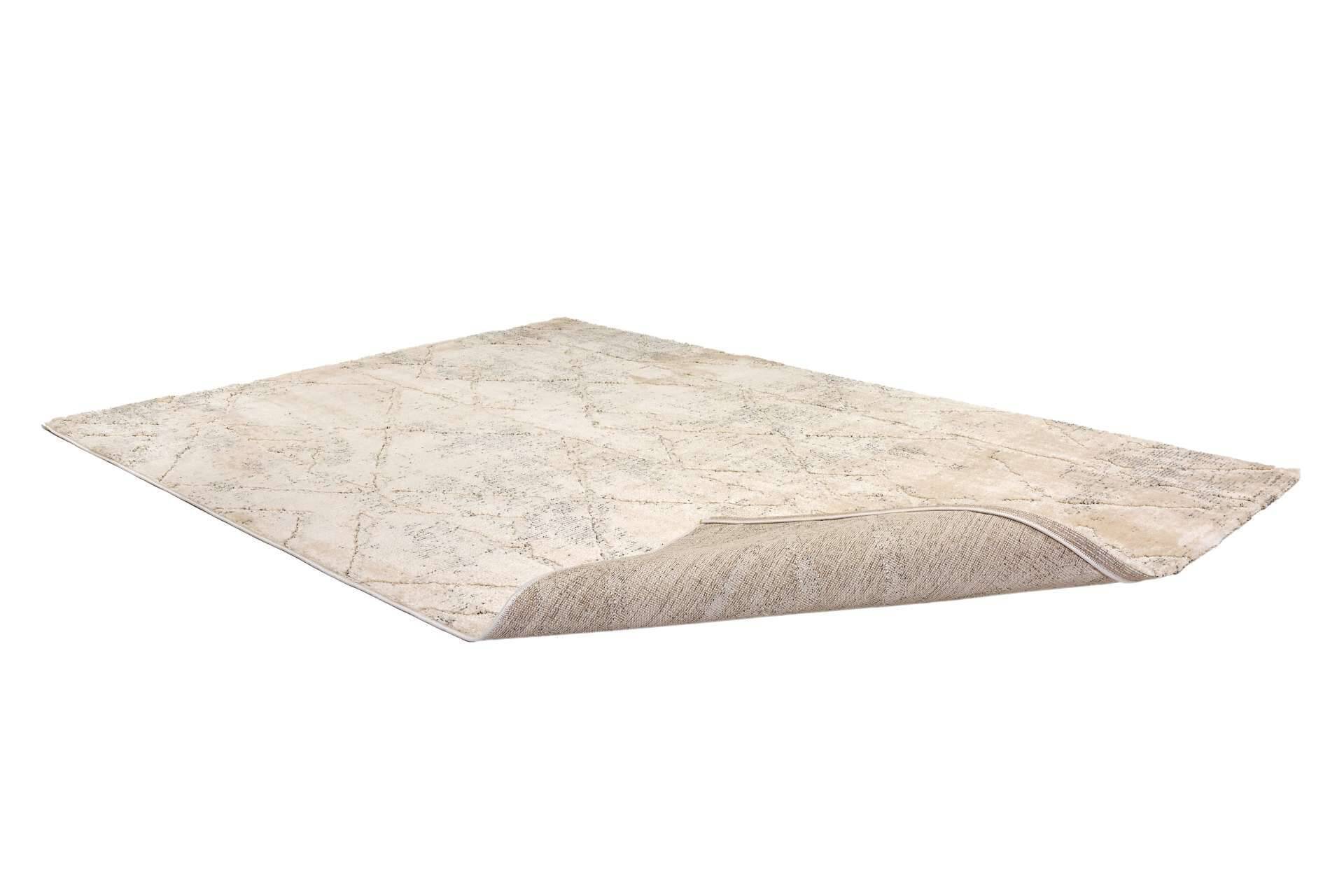 Wohnteppich Lou D.254 C.003 Rauten creme-grau – Bild 7