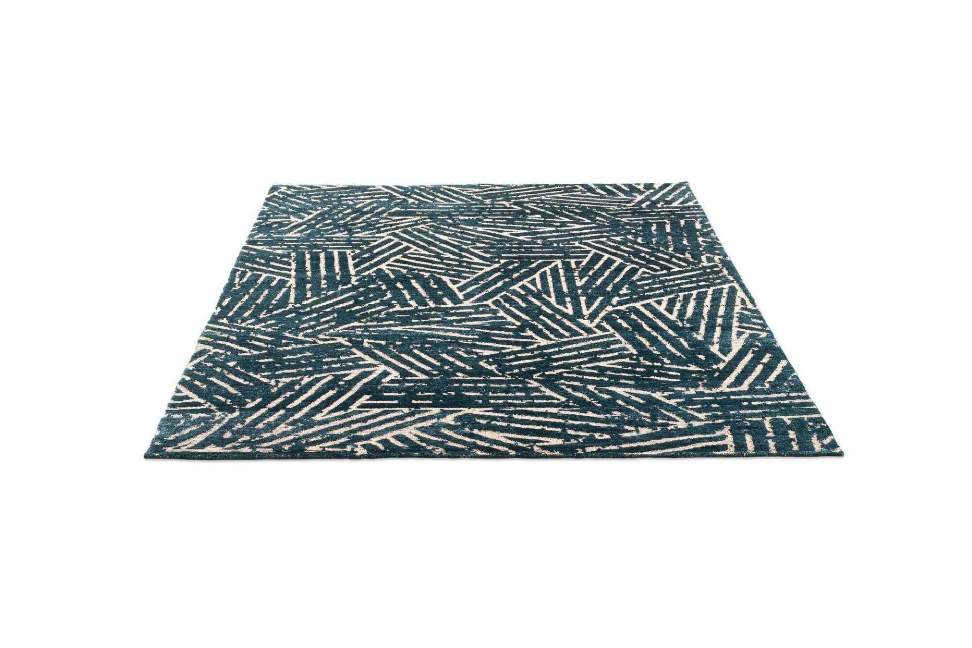 Moderner Designteppich 160x230cm Phoenix Handgeknüpft grün – Bild 7
