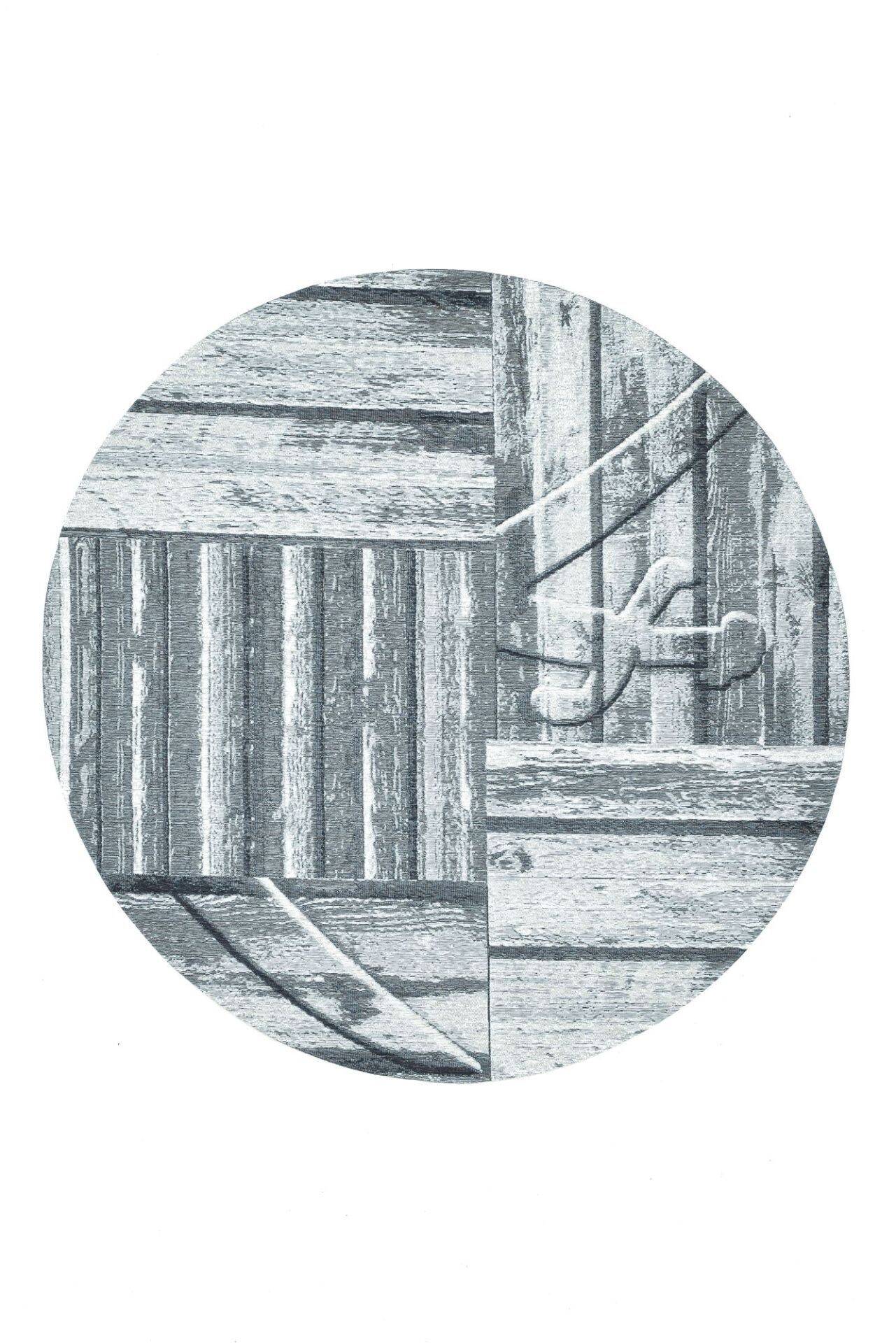 Sansibar Flachgewebe Design Teppich Keitum Rund – Bild 1