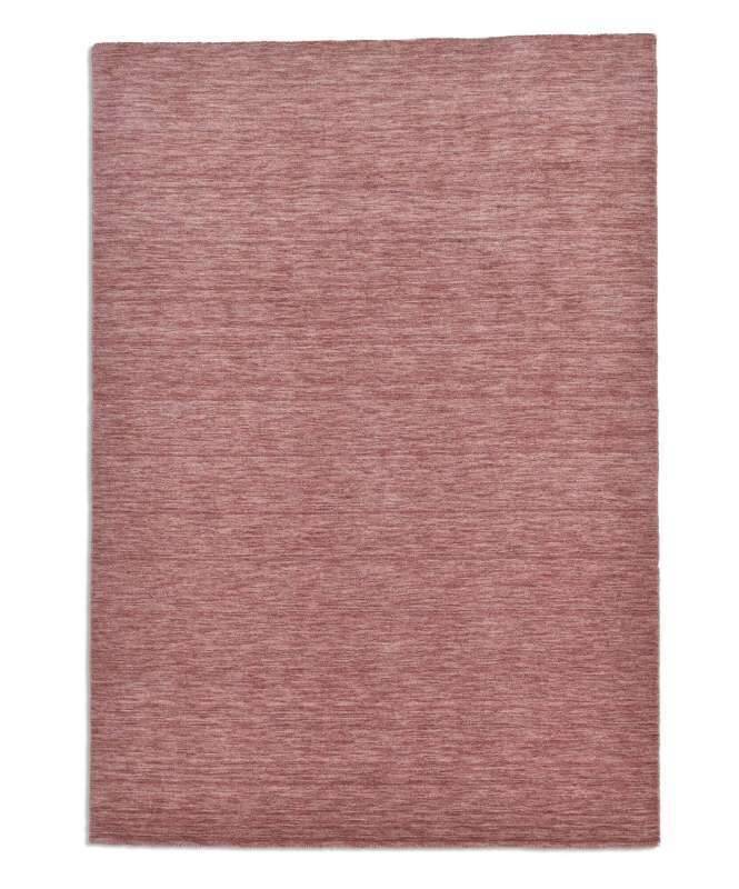 Handwebteppich Holi uni rosewood im Wunschmaß