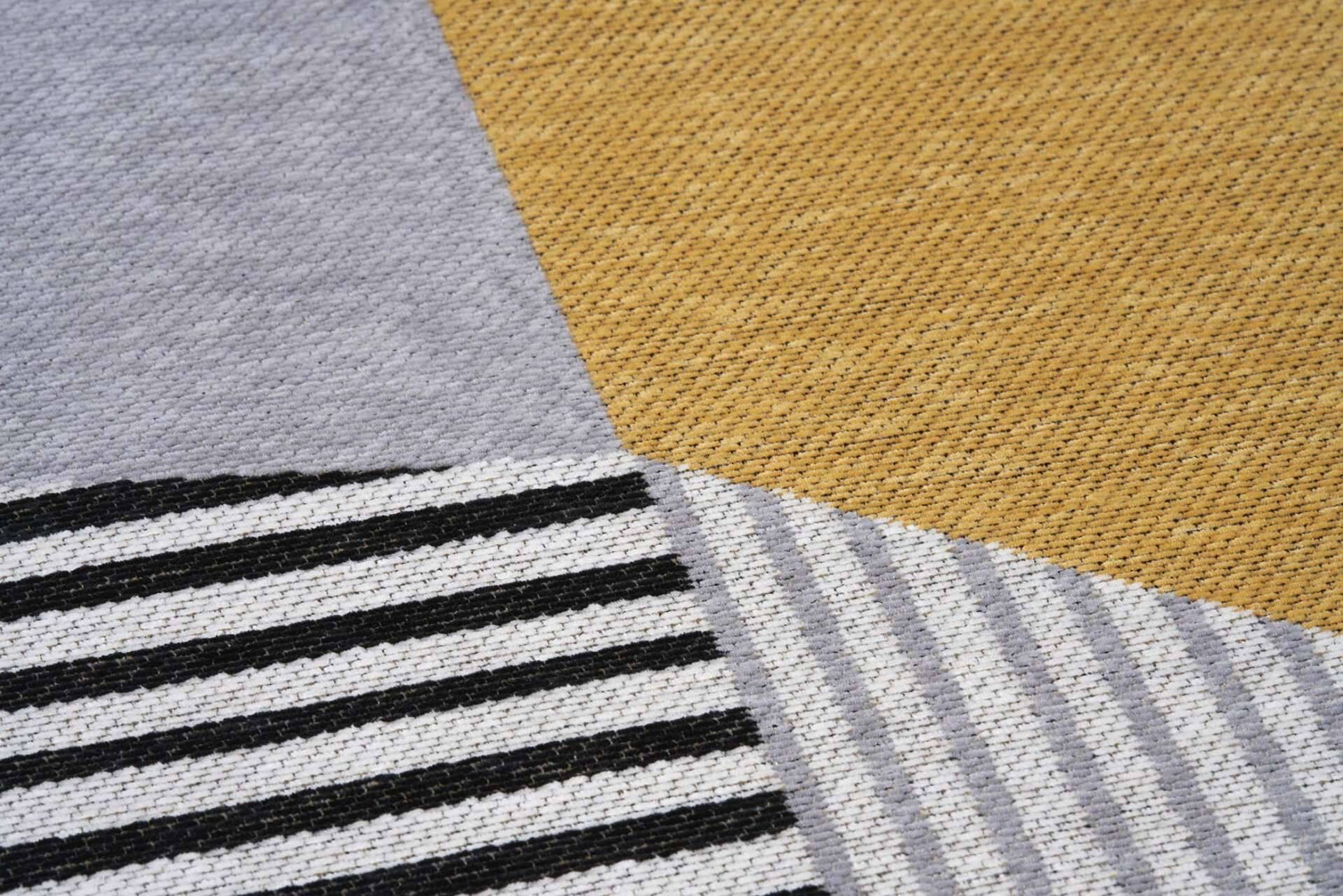 Moderner Teppich METROPOLIS YELLOW - Waschbarer Teppich – Bild 6