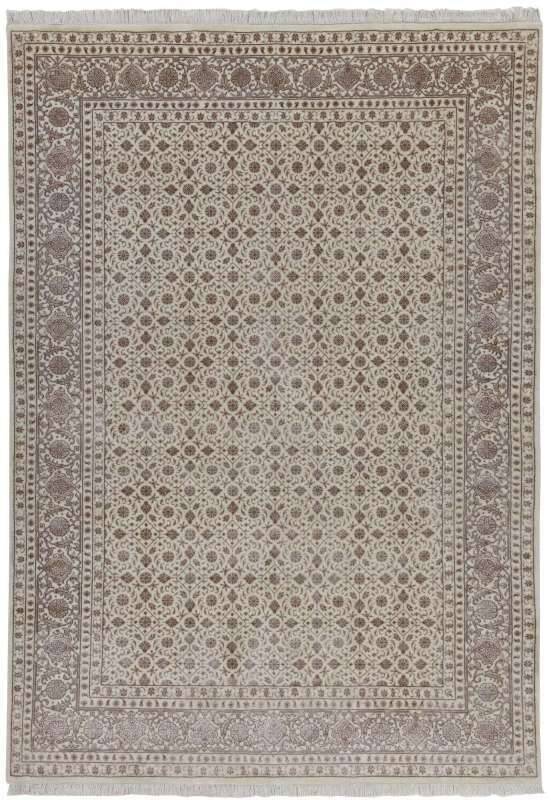 Sultanabad Handgeknüpft Klassisch Wolle Viskose creme beige
