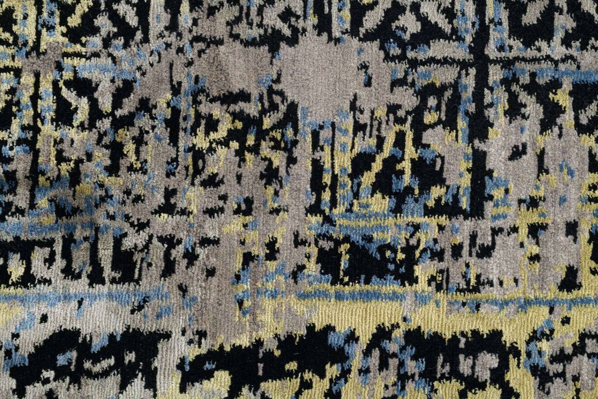Nepal Teppich Jabu Silk 60 Wolle Seide Design 249x304cm – Bild 3