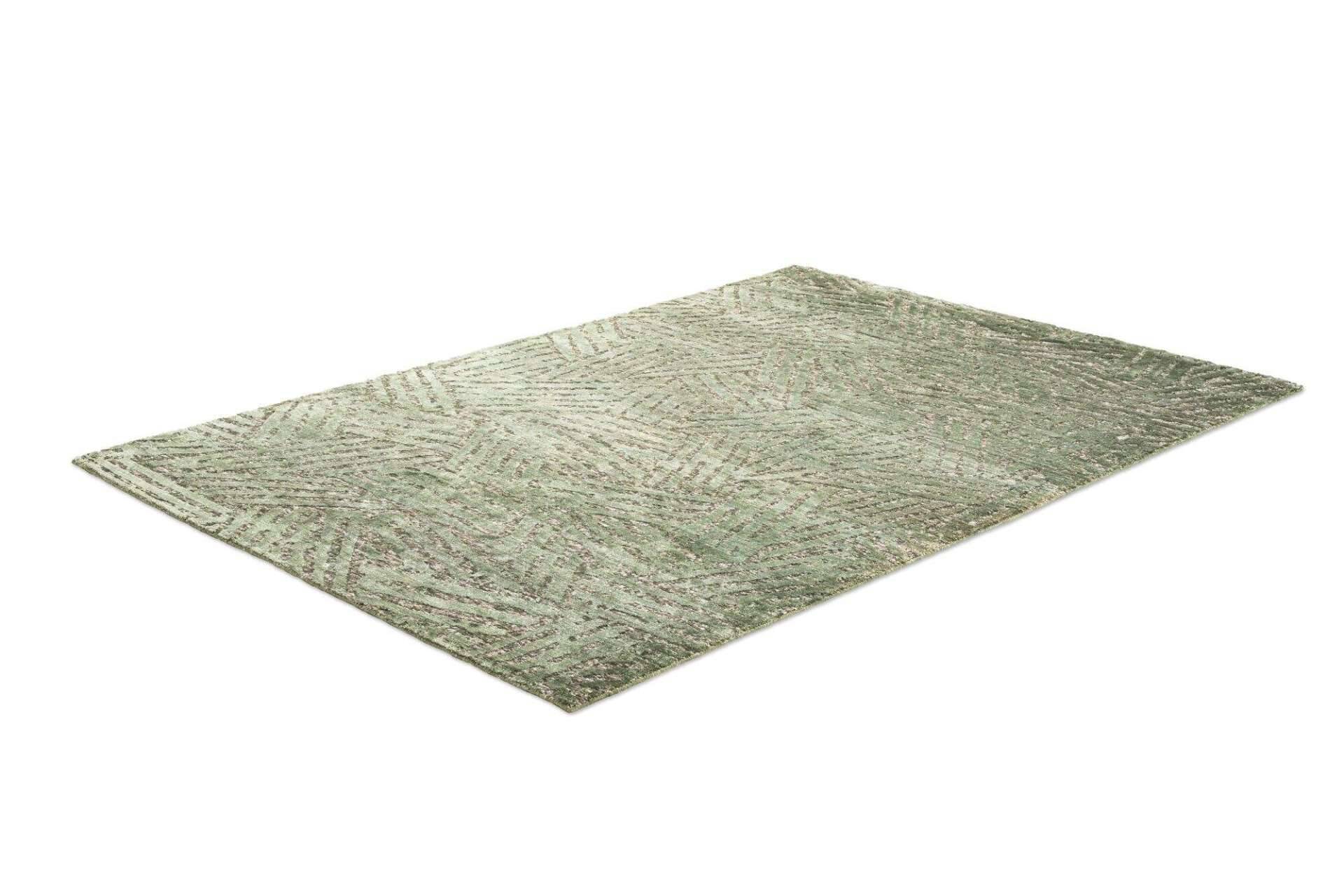 Moderner Teppich 160x230cm Phoenix Handgeknüpft Grün – Bild 3