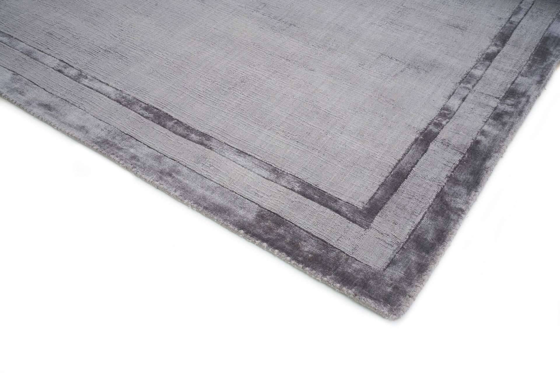Moderner Teppich FRAME STEEL GREY – Bild 3
