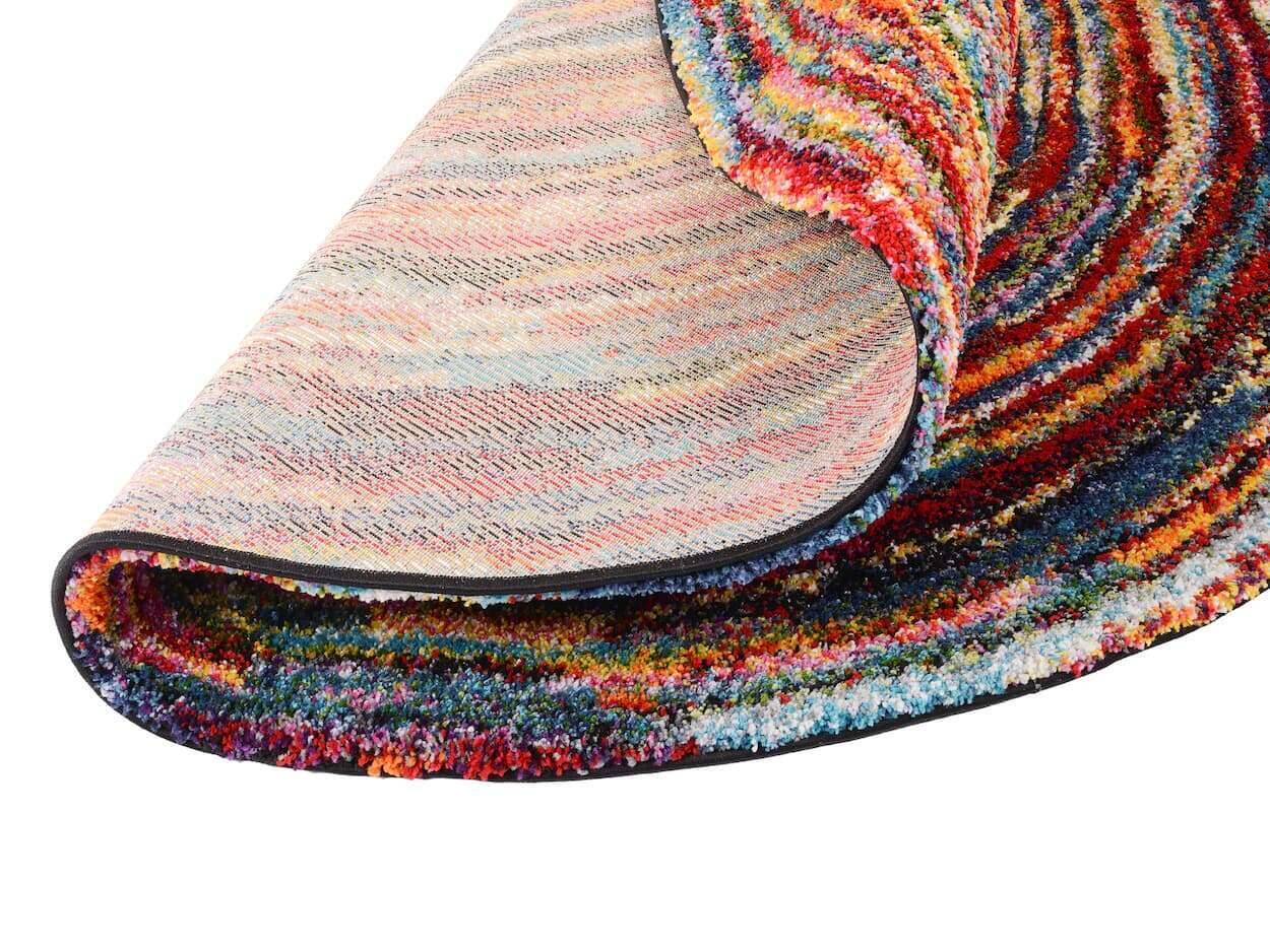 Teppich Sixteen Round Rund Hochflor Teppich – Bild 7