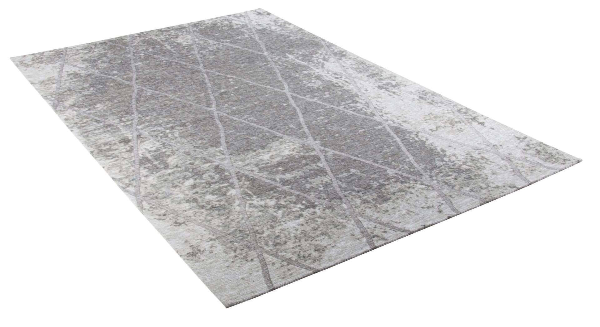 Teppich Fine Lines silber Flachgewebe Flurteppich – Bild 3