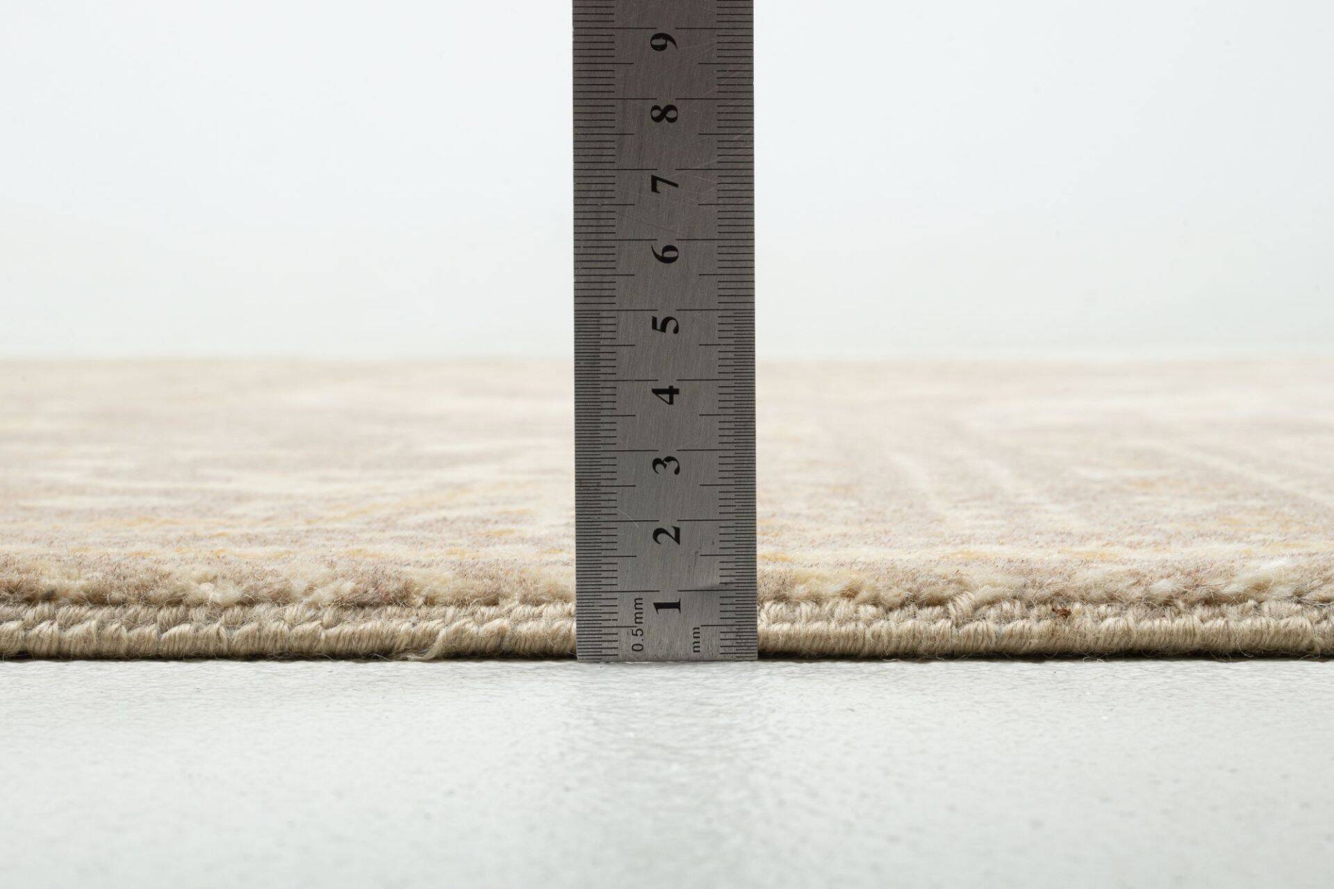 Patchwork Teppich PATCH Handgeknüpft beige 170x240cm   – Bild 4