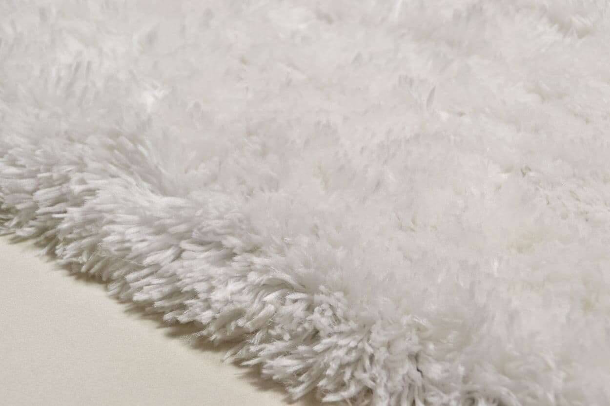 Flocatic Teppich weiß uni Hochflor Teppich – Bild 3