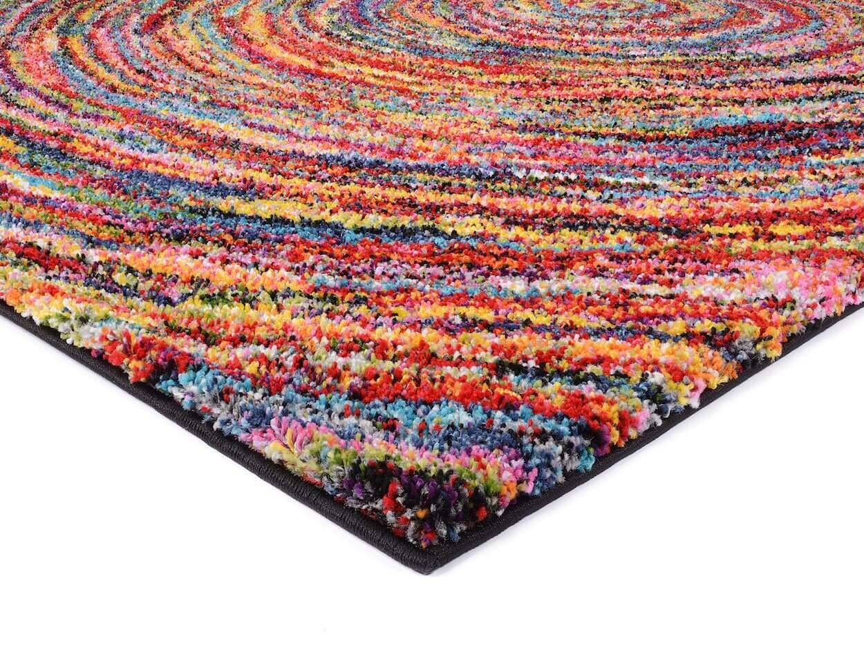 Teppich Sixteen Round Teppich Hochflor Multicolor – Bild 2