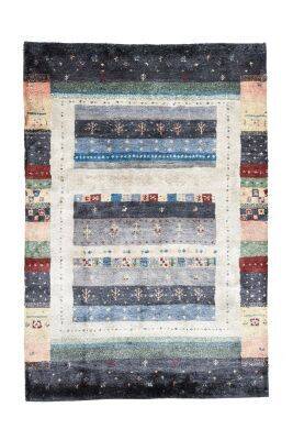 Gabbeh Teppich Keno Bambus Viskose Bunt 160x230cm 