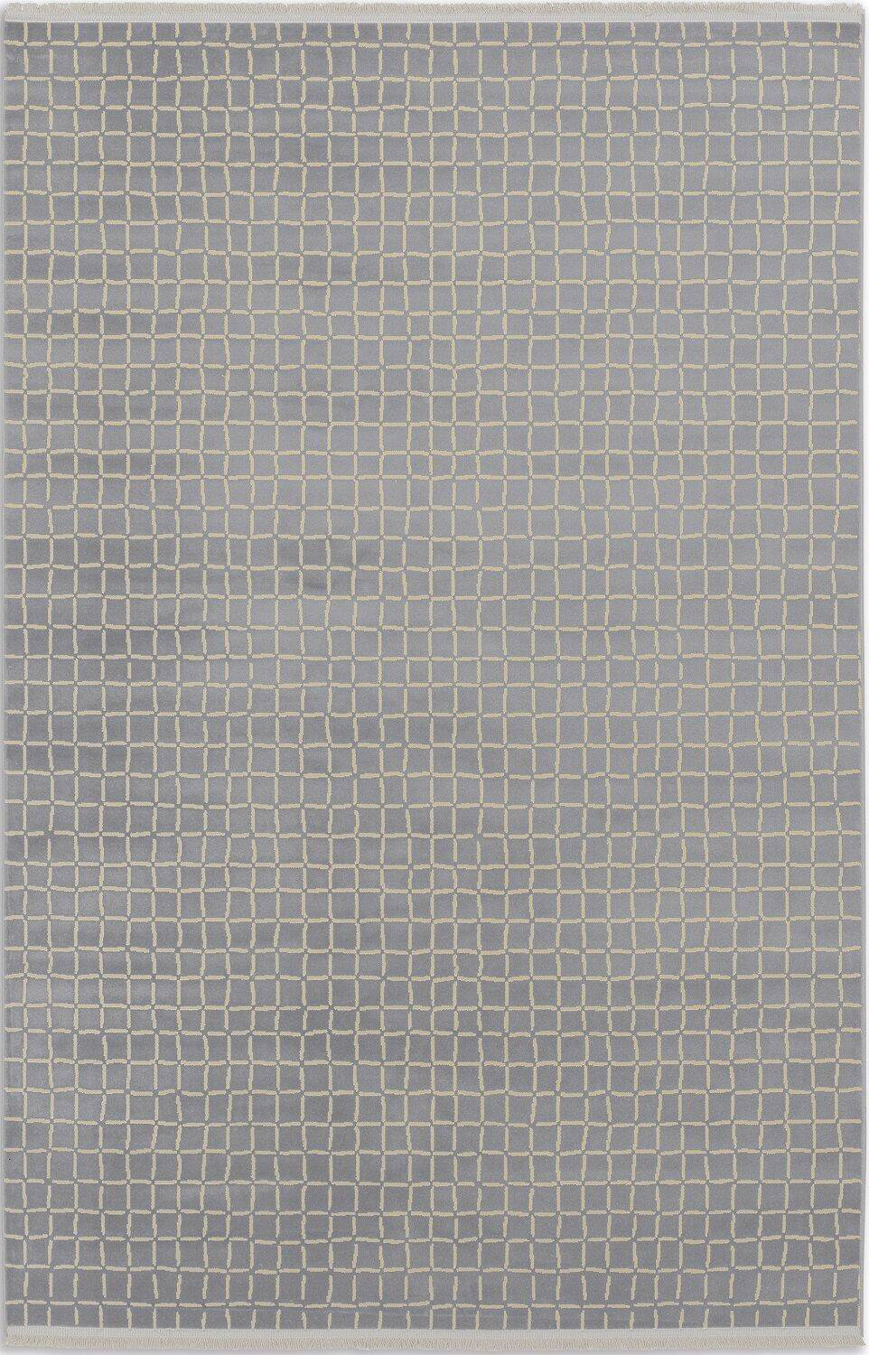 Schöner Wohnen Teppich Magic 6104-221 Flachgewebe grau-gold – Bild 1