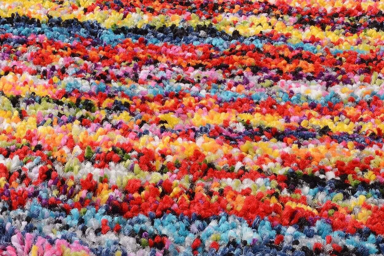 Teppich Sixteen Round Teppich Hochflor Multicolor – Bild 7