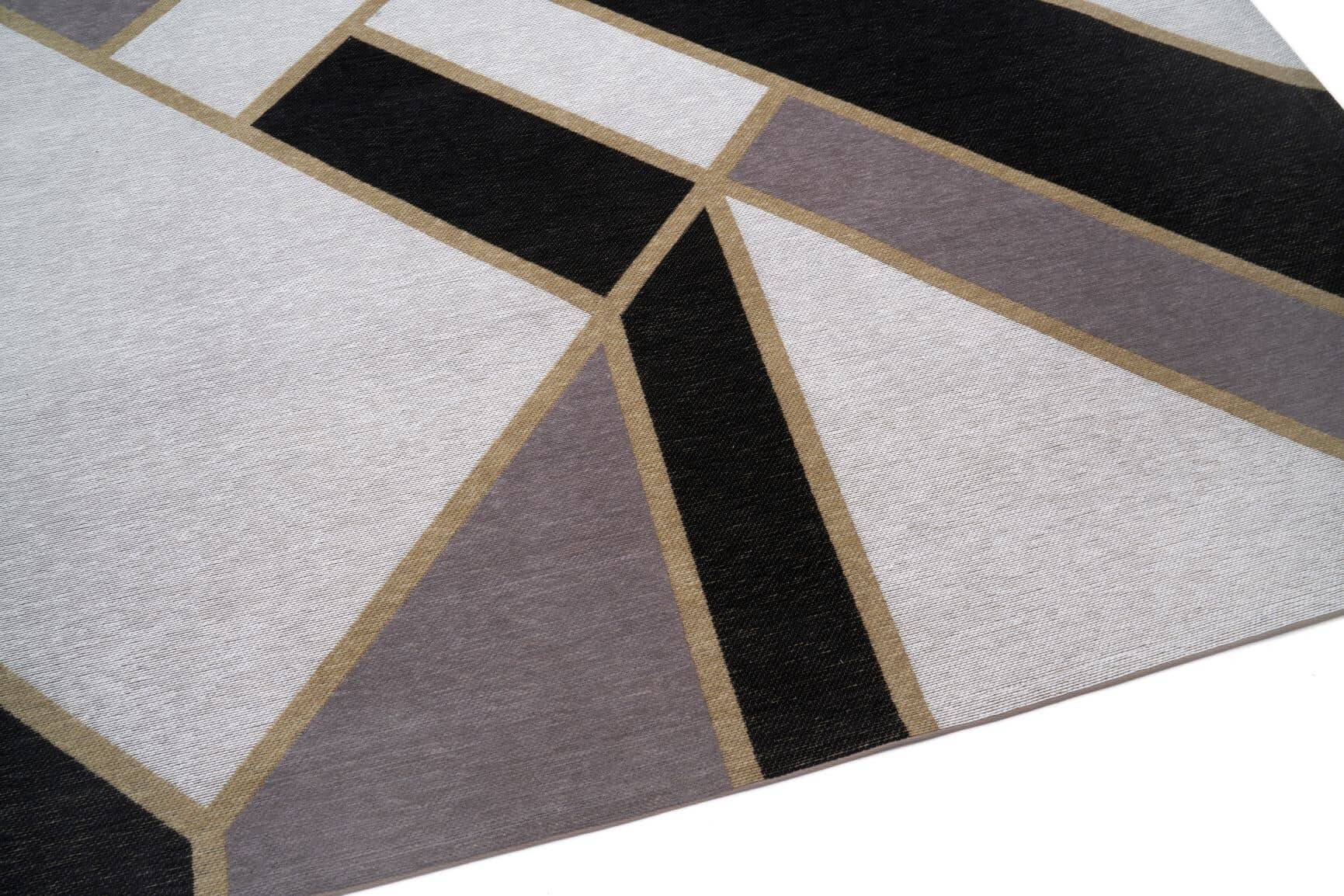 Moderner Teppich GATSBY BLACK - Waschbarer Teppich – Bild 2