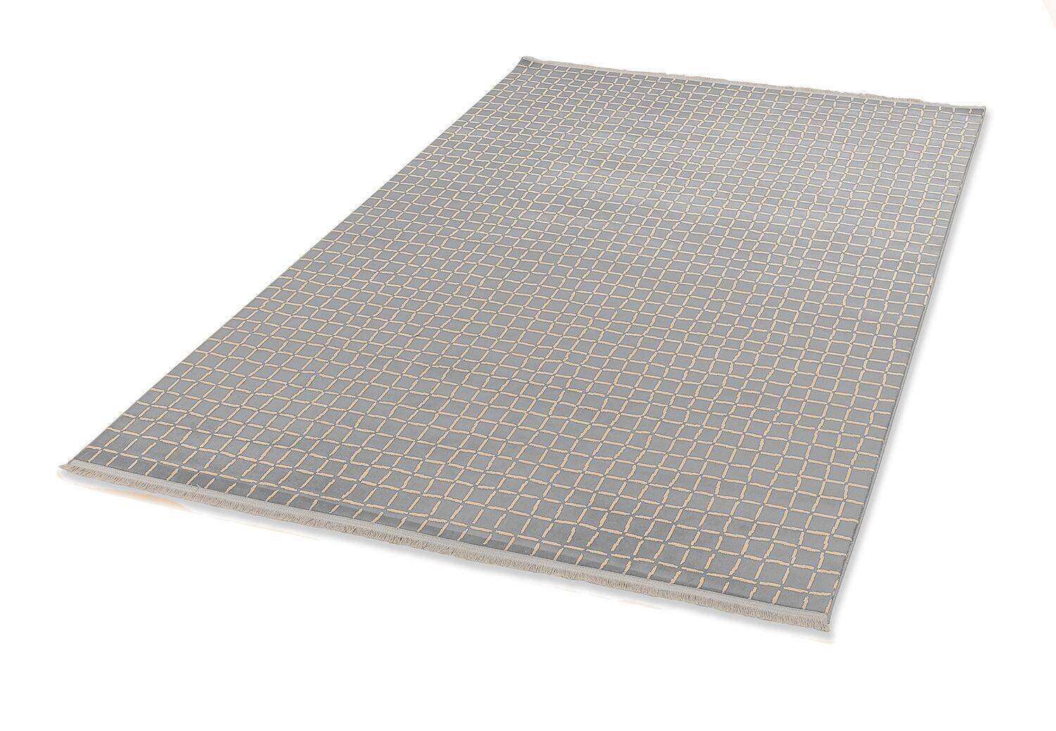 Schöner Wohnen Teppich Magic 6104-221 Flachgewebe grau-gold – Bild 4