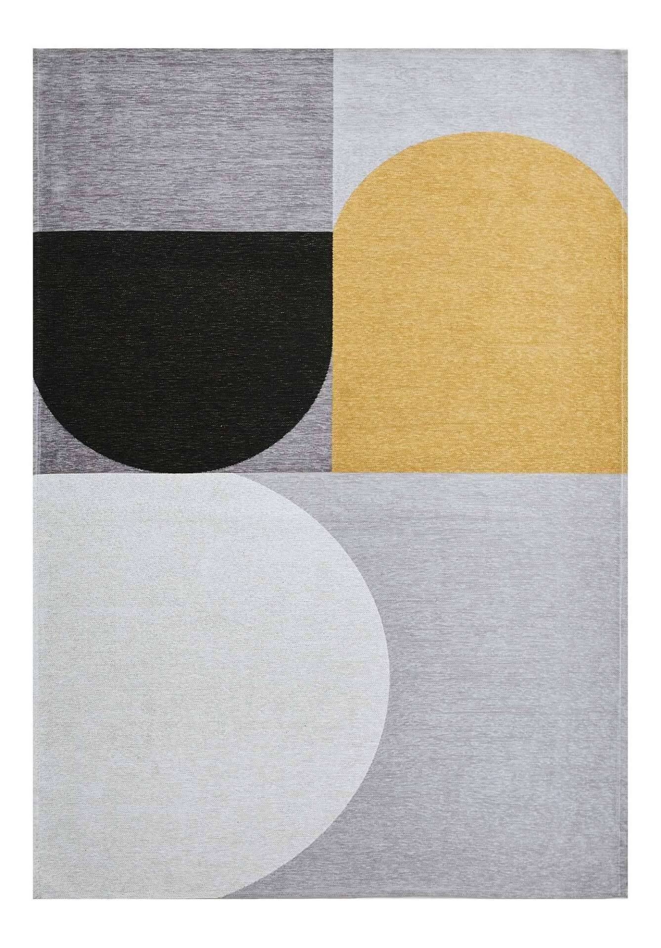 Moderner Teppich SILVA YELLOW - Waschbarer Teppich – Bild 1