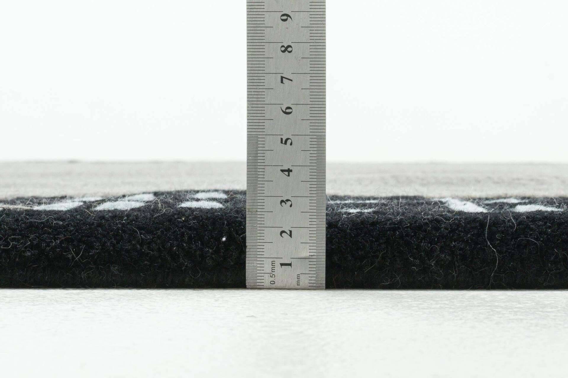 Nepal Teppich Baktapur Elegance Design Handgeknüpft 160x230 cm grau – Bild 7
