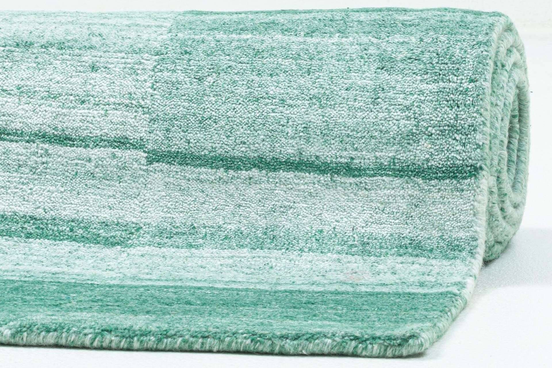 Teppich Modern Nevada Viscose Handgewebt 160x230cm türkis grün – Bild 3