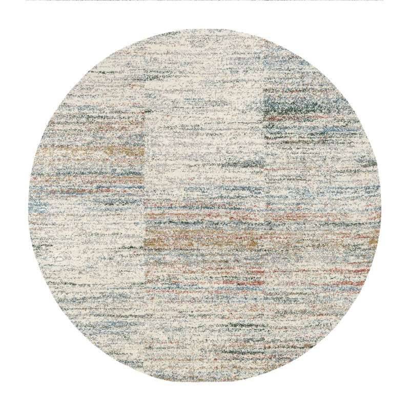 New Villa Lines Teppich Modern Hochflor Rund