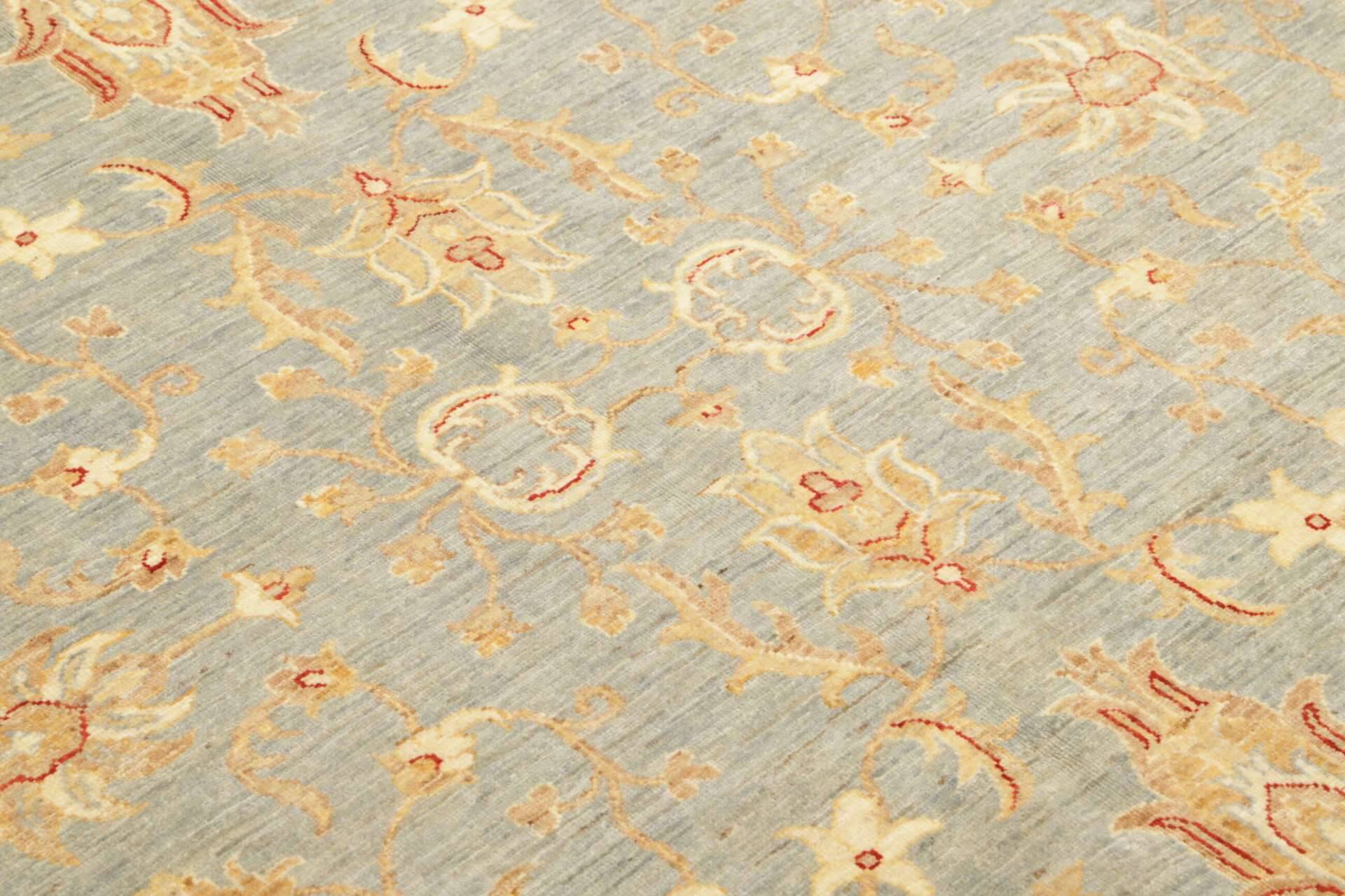 Teppich Ziegler 247 x 290 cm Orientteppich blau - beige Handgeknüpft Schurwolle – Bild 9