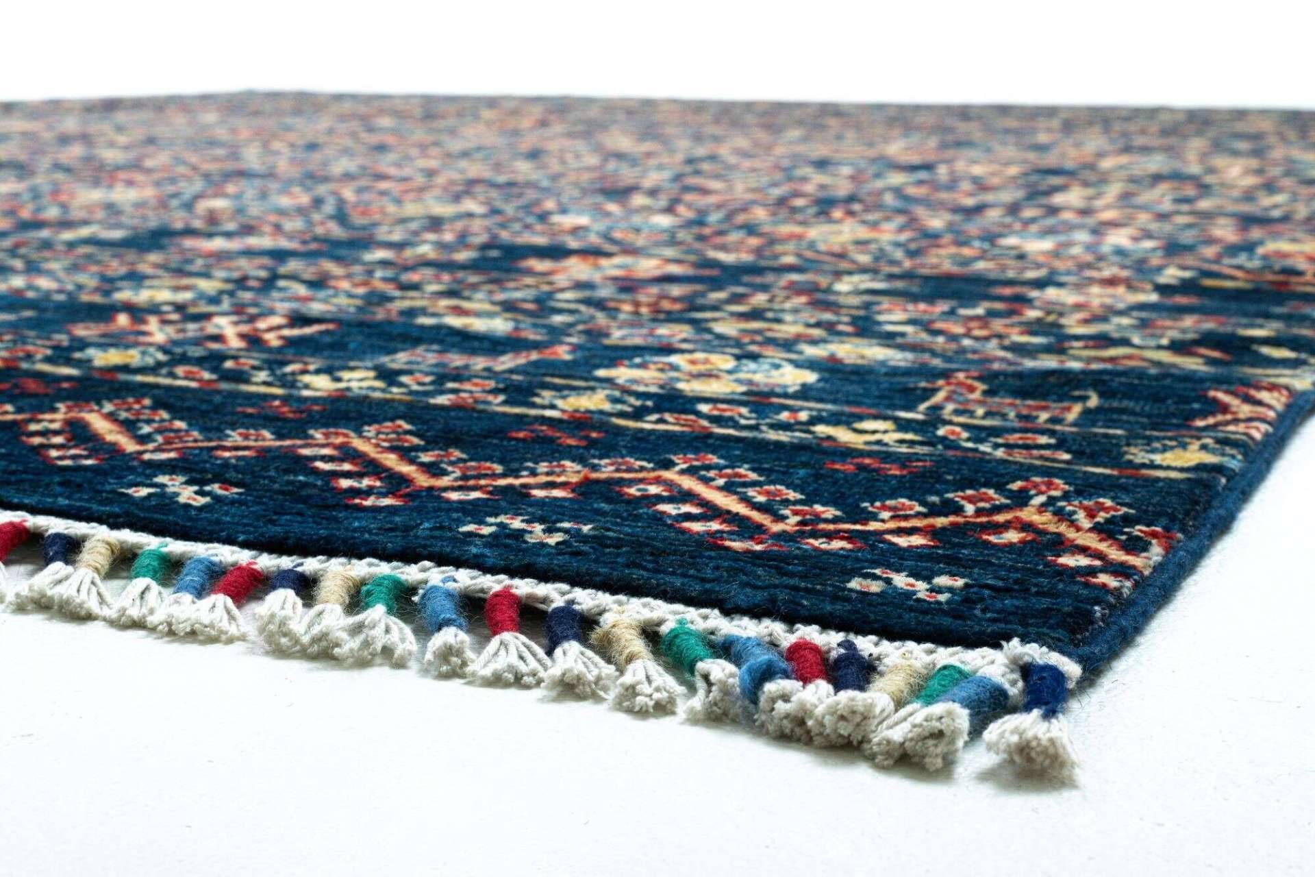 Handgeknüpfter Orientteppich Kandashah 282x359cm blau – Bild 5
