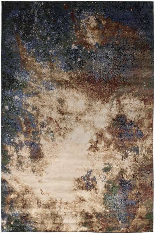 LUXURY FOUR Moderner Design Teppich mit farbbrillanter Modalfaser