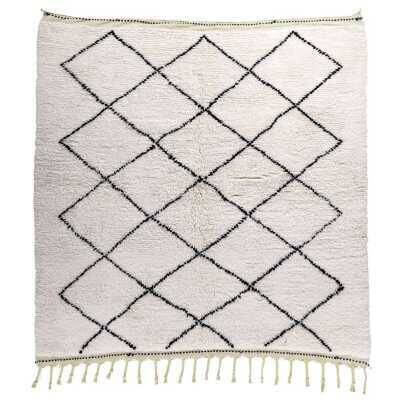 Teppich Boho Beni Ourain 200x200cm Schafwolle