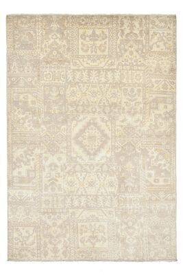 Patchwork Teppich PATCH Handgeknüpft beige 170x240cm  