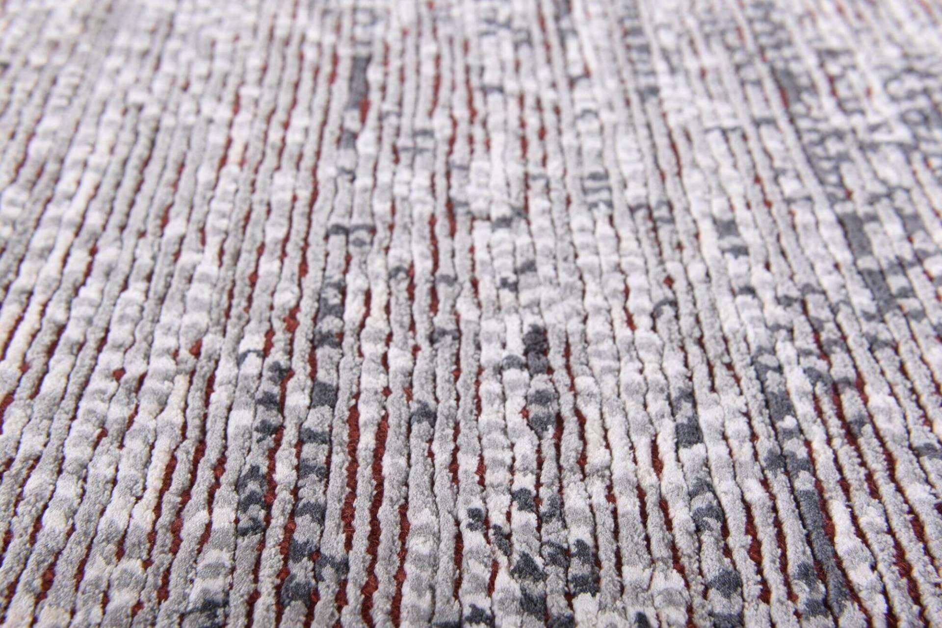 Nepal Teppich Rib Eye Silk 60 Design Seide Wolle 142x201 cm – Bild 3